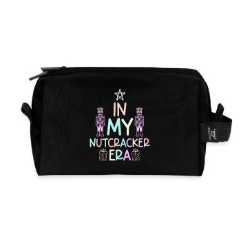 Weihnachten Xmas Spruch In My Nutcracker Era - Recycelte Kulturtasche - Schwarz - Vorne