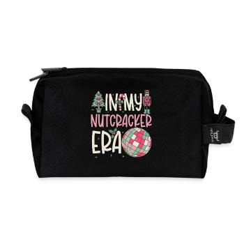 Weihnachten Xmas Spruch In My Nutcracker Era - Recycelte Kulturtasche - Schwarz - Vorne
