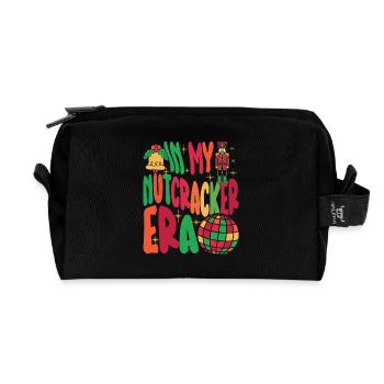 Weihnachten Xmas Spruch In My Nutcracker Era - Recycelte Kulturtasche - Schwarz - Vorne