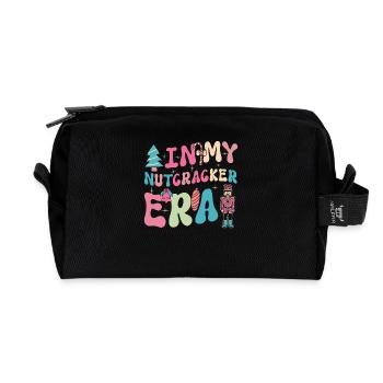 Weihnachten Xmas Spruch In My Nutcracker Era - Recycelte Kulturtasche - Schwarz - Vorne