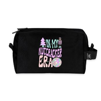 Weihnachten Xmas Spruch In My Nutcracker Era - Recycelte Kulturtasche - Schwarz - Vorne