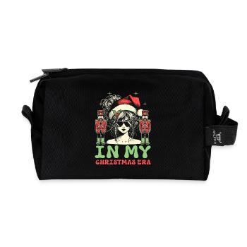 Weihnachten Xmas Spruch In My Nutcracker Era - Recycelte Kulturtasche - Schwarz - Vorne
