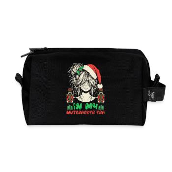 Weihnachten Xmas Spruch In My Nutcracker Era - Recycelte Kulturtasche - Schwarz - Vorne