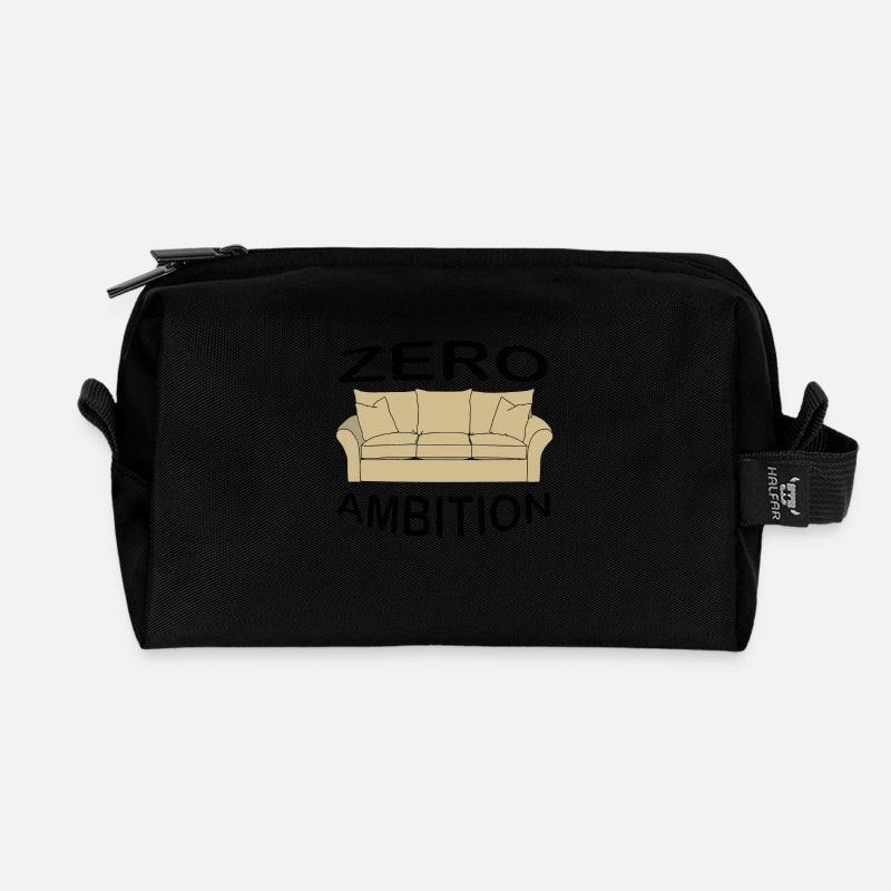 zero ambition - Trousse de toilette en tissu recyclé - noir