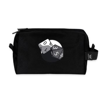 Würfel 03 - Recycelte Kulturtasche - Schwarz - Vorne