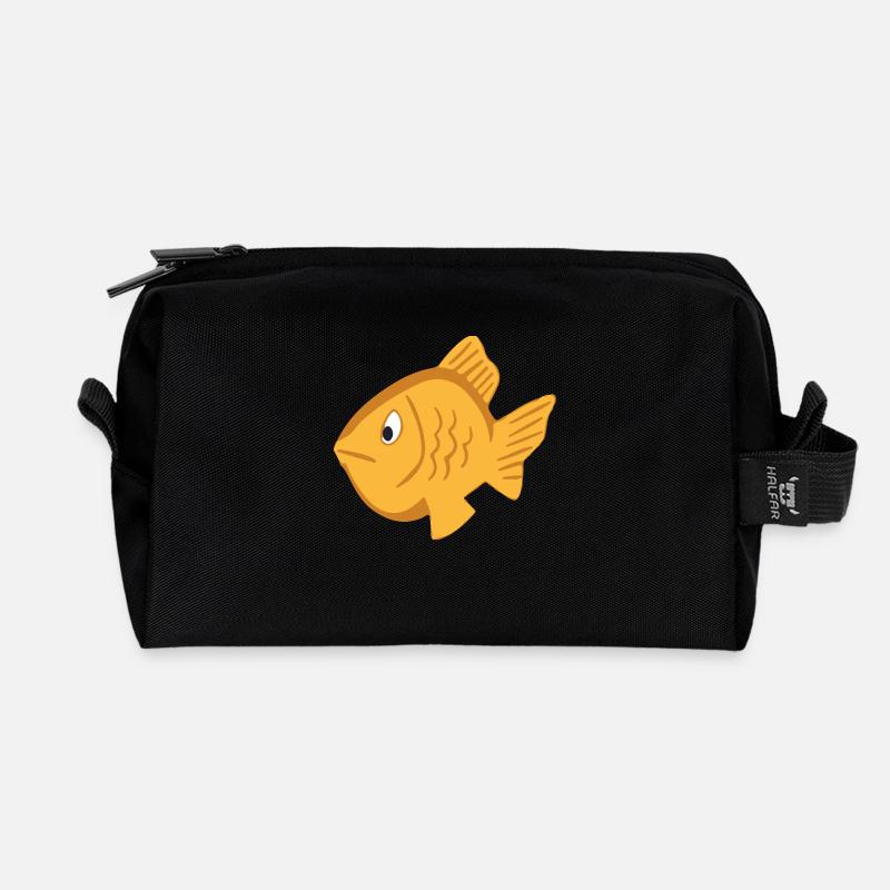 Ich liebe Fische Nemo Clownfisch Fischer - Recycelte Kulturtasche - Schwarz