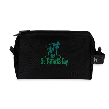 Shamrock Hut St.Patrick 's Tag-6 - Recycelte Kulturtasche - Schwarz - Vorne