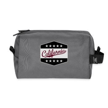 Californie - Trousse de toilette en tissu recyclé - anthracite - Devant