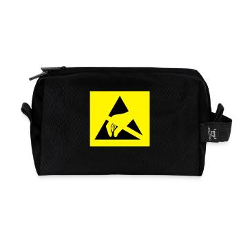 ESD Susceptible 2C - Recycelte Kulturtasche - Schwarz - Vorne