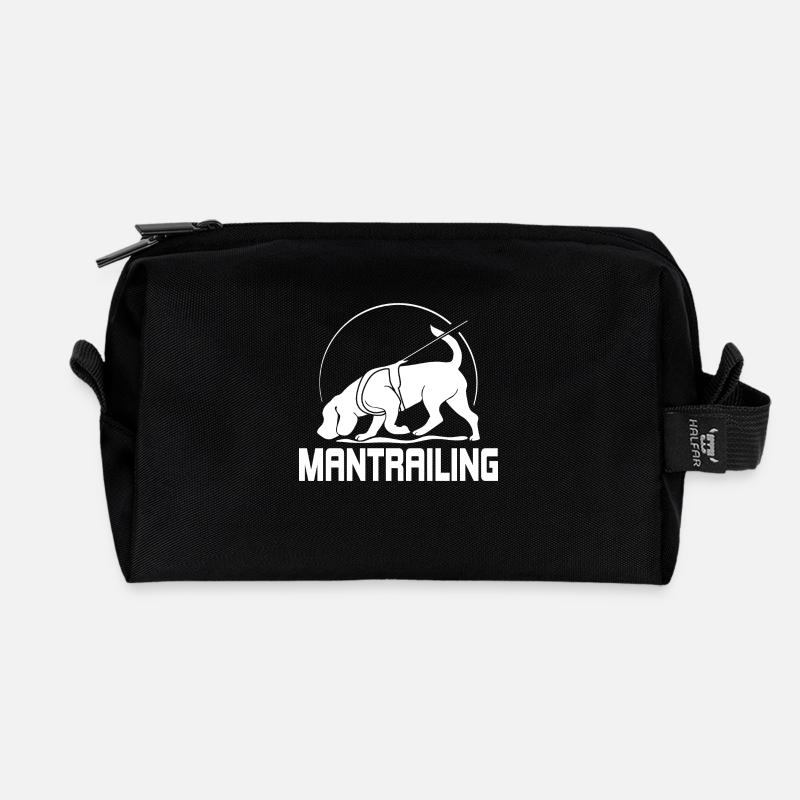 MANTRAILING Hundesport Suchhunde Hunde Hund - Recycelte Kulturtasche - Schwarz
