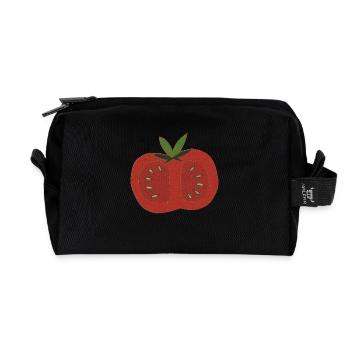 tomate gewebe - Recycelte Kulturtasche - Schwarz - Vorne