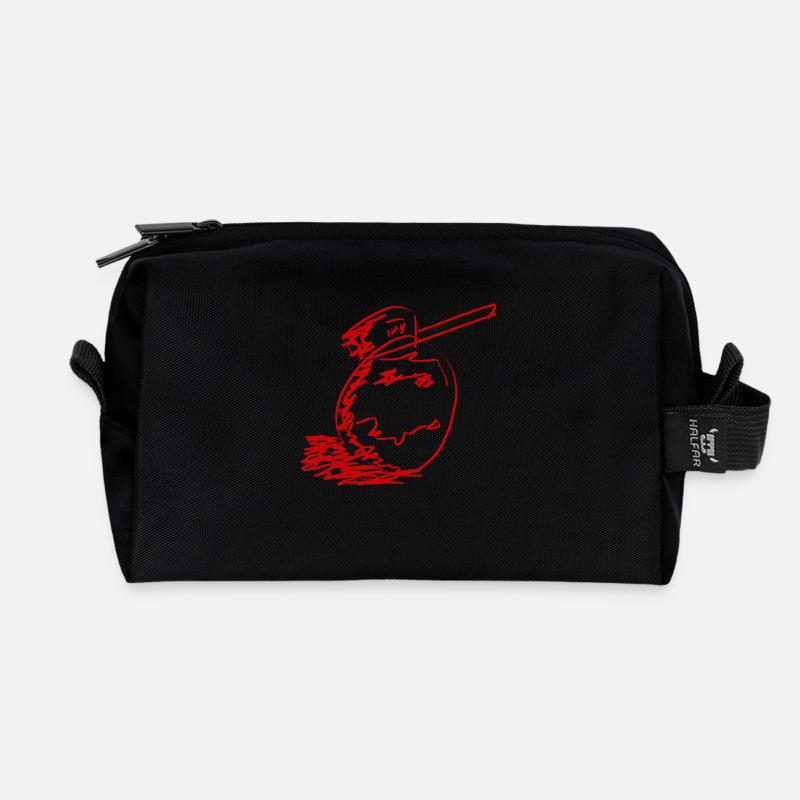 P/S Ball - Recycled Toiletry Zip Bag - black