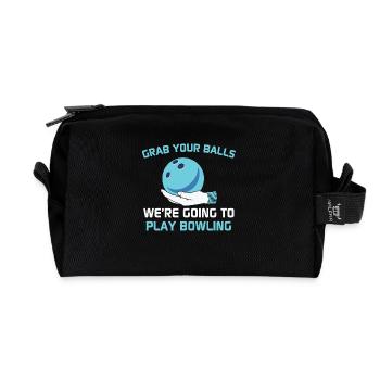 Bowling - Trousse de toilette en tissu recyclé - noir - Devant