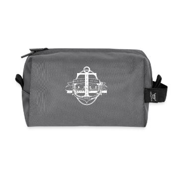 Titanic ancre et bateau - Trousse de toilette en tissu recyclé - anthracite - Devant