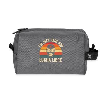 Pour les fans de Lucha Libre - Trousse de toilette en tissu recyclé - anthracite - Devant