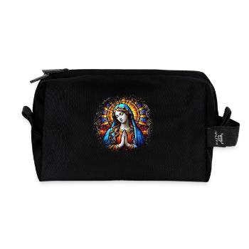 Holly Mary Maria Madonna Mariana Virgin Mary Holy - Recycled Toiletry Zip Bag - black - Front