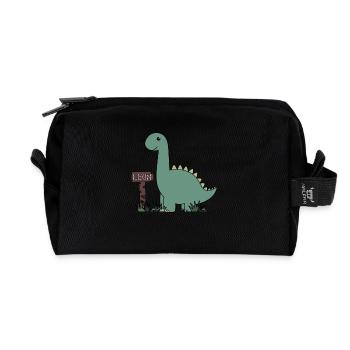 Dino Leon - Recycelte Kulturtasche - Schwarz - Vorne
