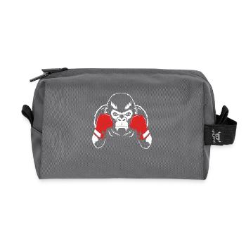 Gorilla - Recycled Toiletry Zip Bag - anthracite - Front
