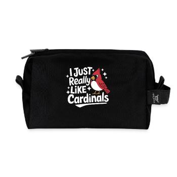 Kardinal Rotkardinal Vogel Roter Kardinal - Recycelte Kulturtasche - Schwarz - Vorne