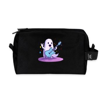 Geist Gitarrist Halloween - Recycelte Kulturtasche - Schwarz - Vorne