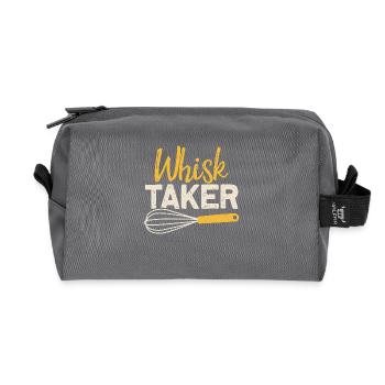 Bake - Recycled Toiletry Zip Bag - anthracite - Front