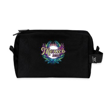 Mexico 2025 Team - Recycled Toiletry Zip Bag - black - Front