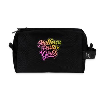 Mallorca Party Girls Colorful - Recycled Toiletry Zip Bag - black - Front