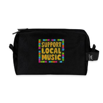 Support Local Music - Recycled Toiletry Zip Bag - black - Front
