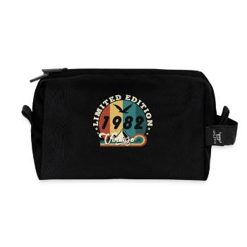 Jahrgang 1983 Retro - Bestseller - Recycelte Kulturtasche - Schwarz - Vorne
