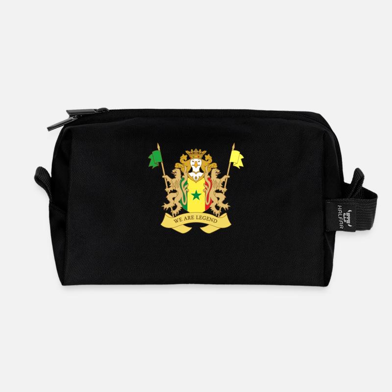 BLAZON SENEGAL - Recycelte Kulturtasche - Schwarz