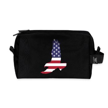 eagle USA - Trousse de toilette en tissu recyclé - noir - Devant