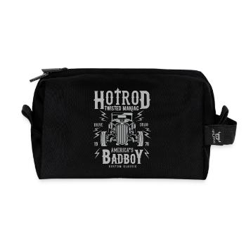 Twisted Hotrod - Recycelte Kulturtasche - Schwarz - Vorne