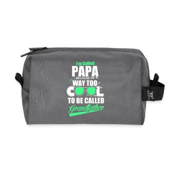 Je suis appelé Papa - Trousse de toilette en tissu recyclé - anthracite - Devant