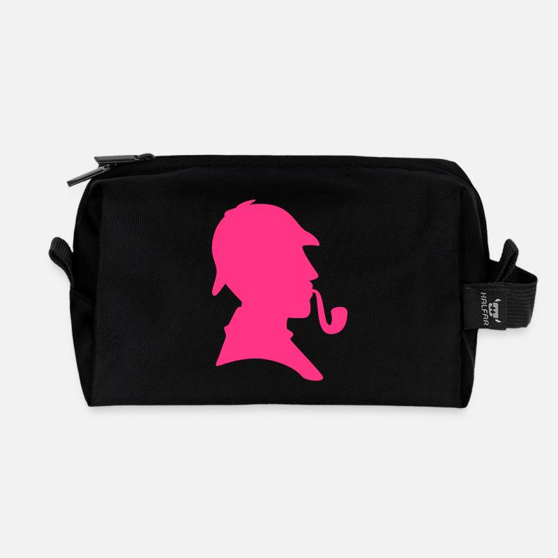 Sherlock - Recycelte Kulturtasche - Schwarz