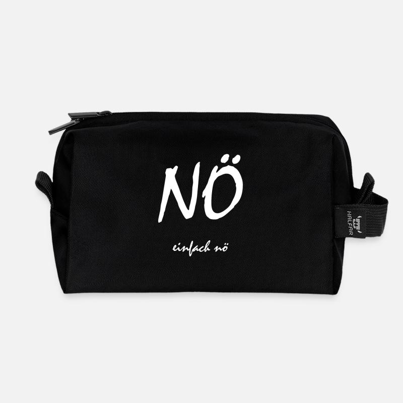 Einfach nö - Recycelte Kulturtasche - Schwarz
