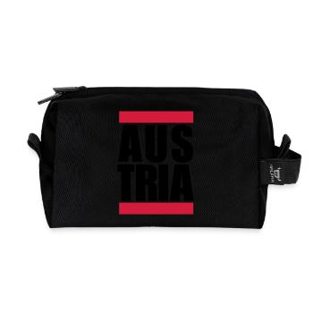 Austria Logo Design - Trousse de toilette en tissu recyclé - noir - Devant