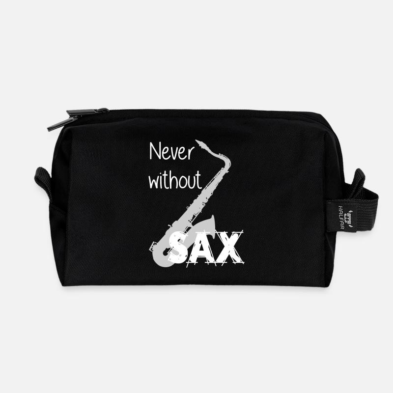 Saxofon / Nicht ohne Saxofon / Jazz / Sax - Recycelte Kulturtasche - Schwarz