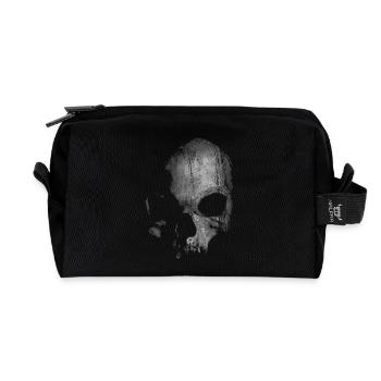 Tête de mort - Trousse de toilette en tissu recyclé - noir - Devant