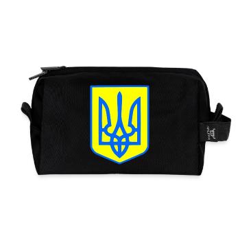 Ukraine - Recycled Toiletry Zip Bag - black - Front
