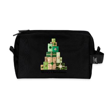 Mess - Recycled Toiletry Zip Bag - black - Front
