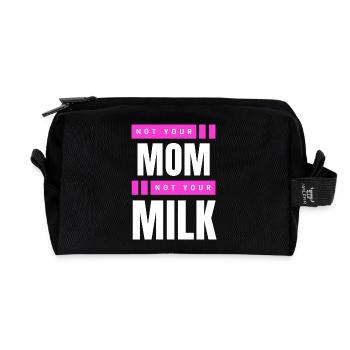 Not Your Mum Not Your Milk - Recycelte Kulturtasche - Schwarz - Vorne
