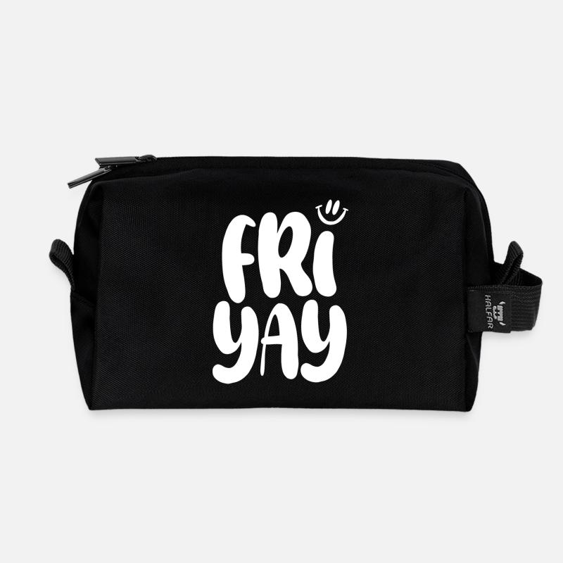 Friyay Friday - Recycelte Kulturtasche - Schwarz