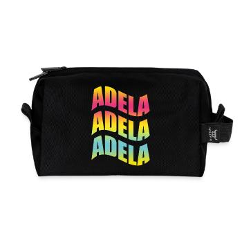 Adela T-Shirt mit Welleneffekt T-Shirt mit Welleneffekt - Recycelte Kulturtasche - Schwarz - Vorne