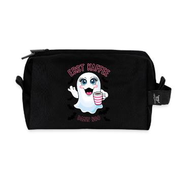 Sweet spirit with coffee - Recycled Toiletry Zip Bag - black - Front