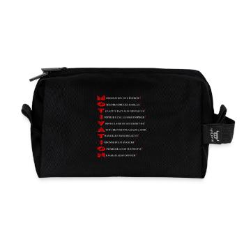 L'Énergie de Réussir - Trousse de toilette en tissu recyclé - noir - Devant