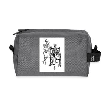 Skelett - Recycelte Kulturtasche - Anthrazit - Vorne