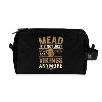 Passion for mead – A timeless pleasure - Recycled Toiletry Zip Bag - black - Front