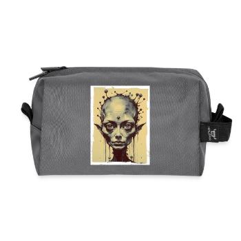 Alienation - Recycled Toiletry Zip Bag - anthracite - Front