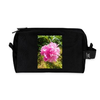 Chinese Peony Chinesische Pfingsrose , Pfingstrose - Recycelte Kulturtasche - Schwarz - Vorne