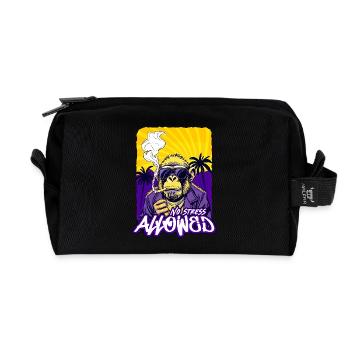 No Stress Allowed – EnrolDesign - Recycelte Kulturtasche - Schwarz - Vorne